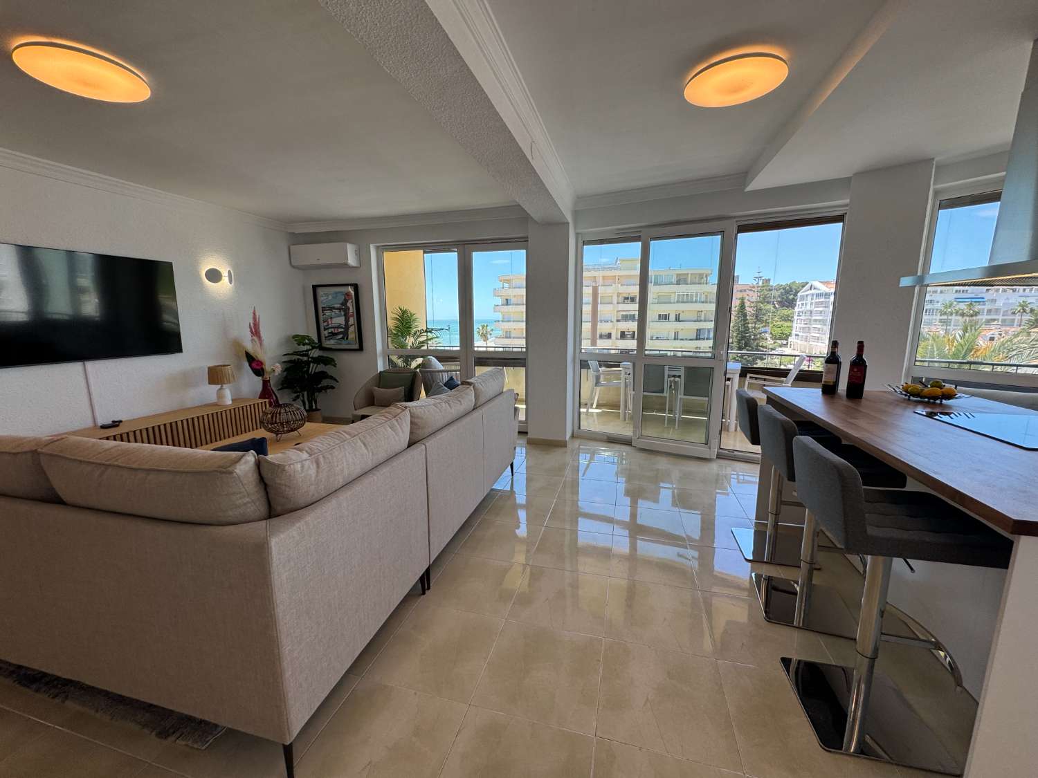 Luxury Beachfront Apartment in Fuengirola - Recently Remodeled by Swedish Designers